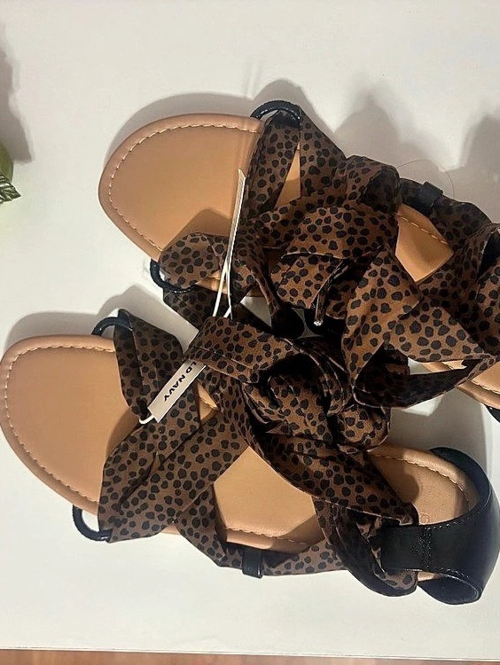 Old Navy Women's Animal Print Flat Sandals